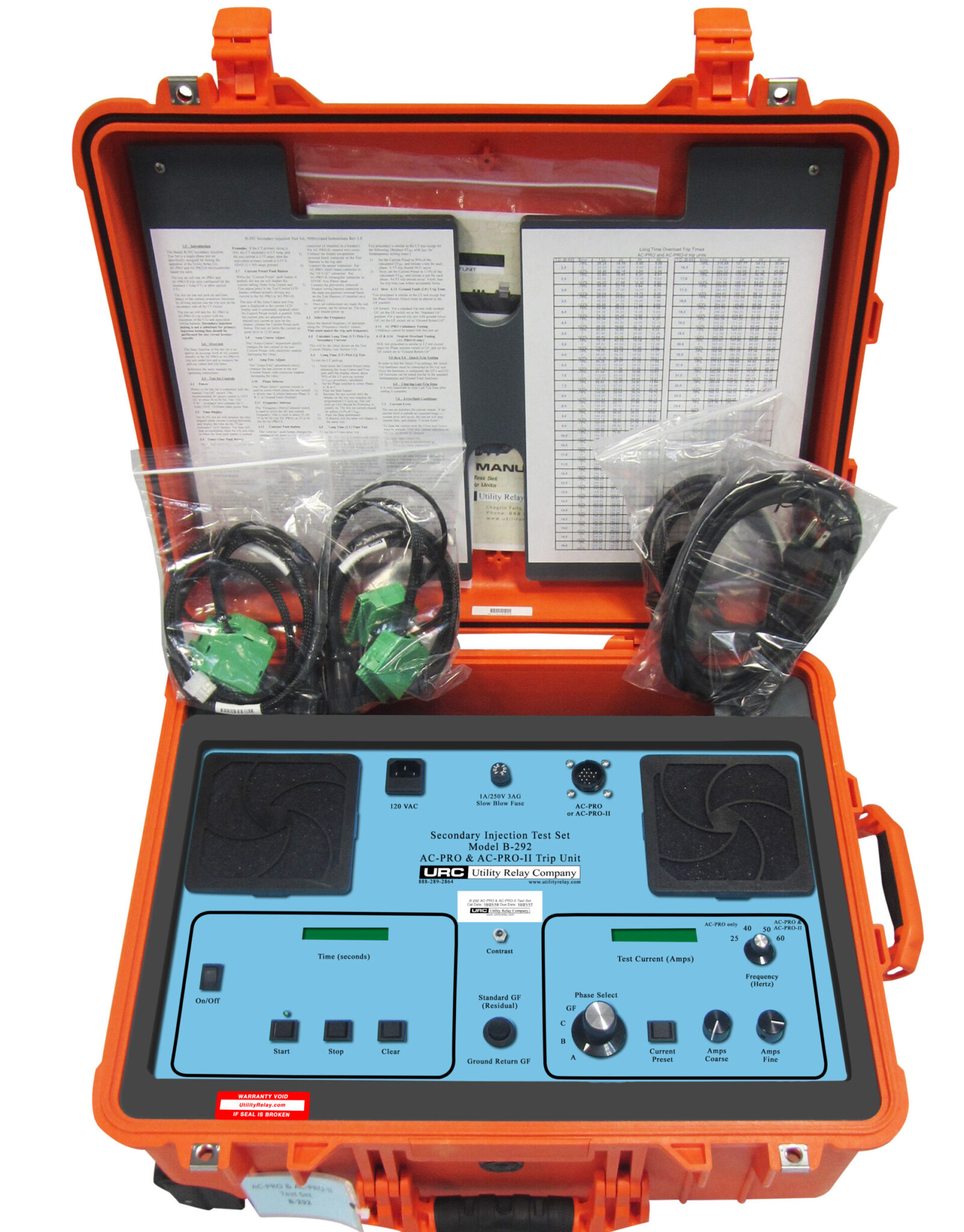 Model Utility Test URC Utility Relay Company B-292 - RPM Test Equipment Solutions Inc.
