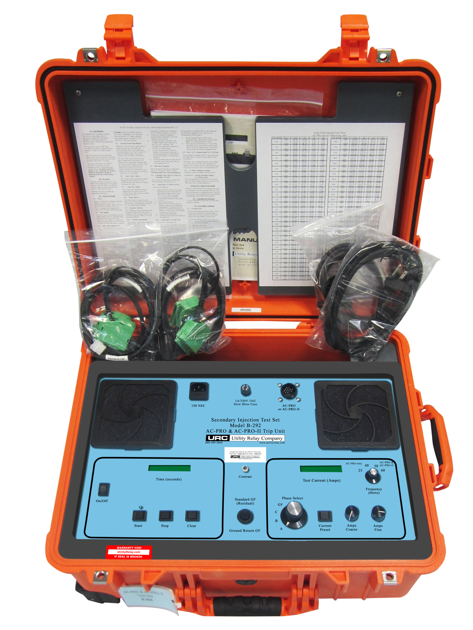 Relay Testing Rig URC Utility Relay Company B-292 - RPM Test Equipment Solutions Inc.