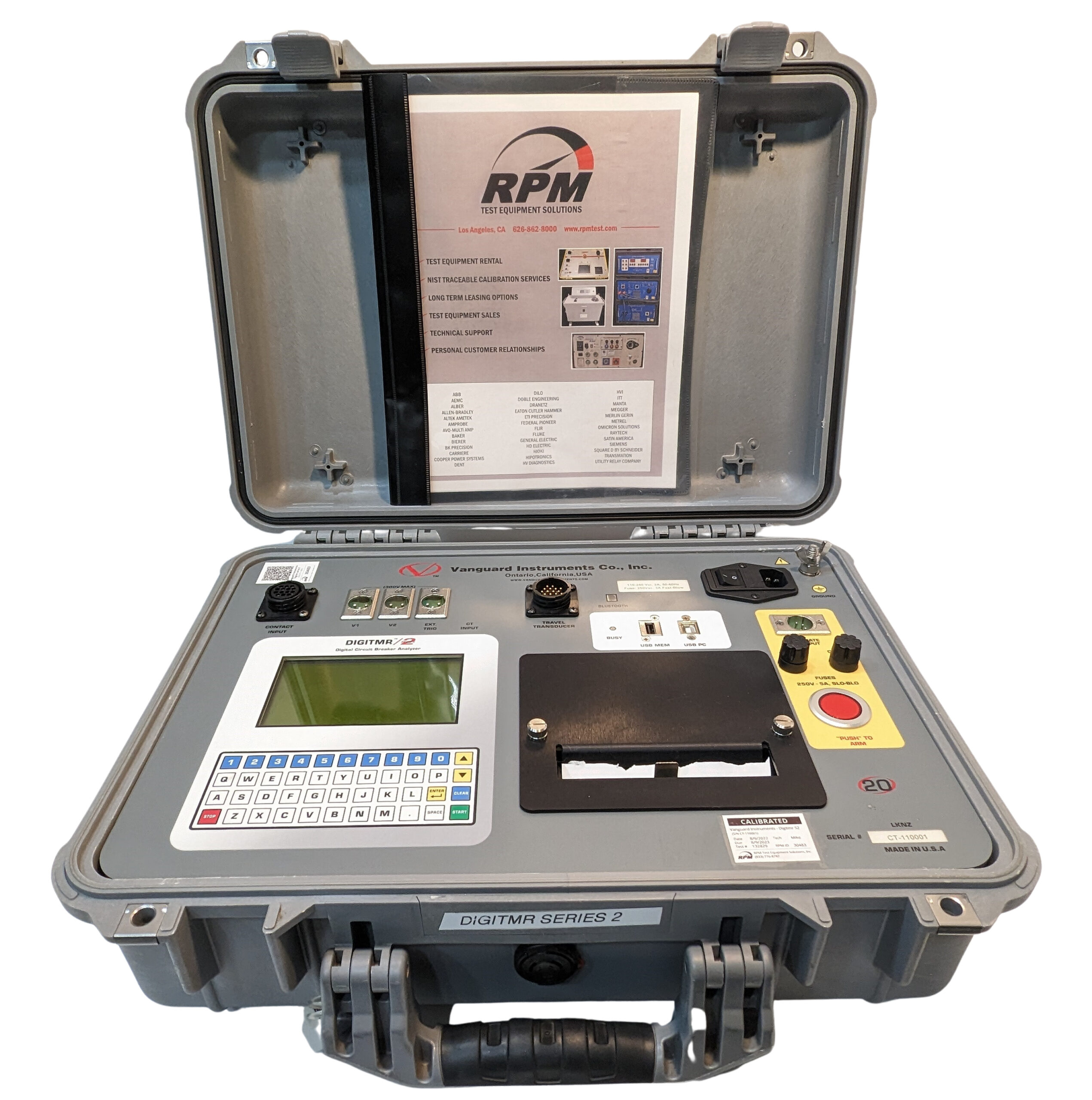 Vanguard Instruments DigiTMR S2 RPM Test Equipment Solutions Inc.