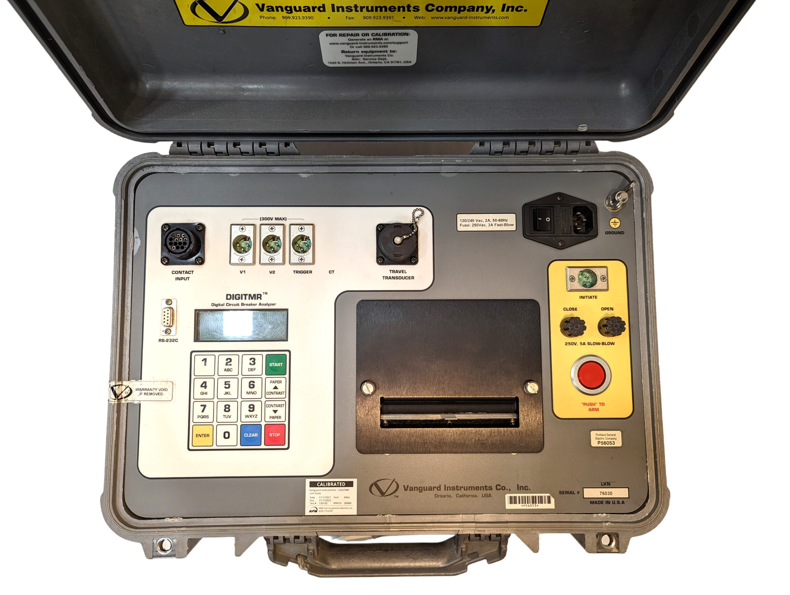Vanguard Instruments DigiTMR RPM Test Equipment Solutions Inc.