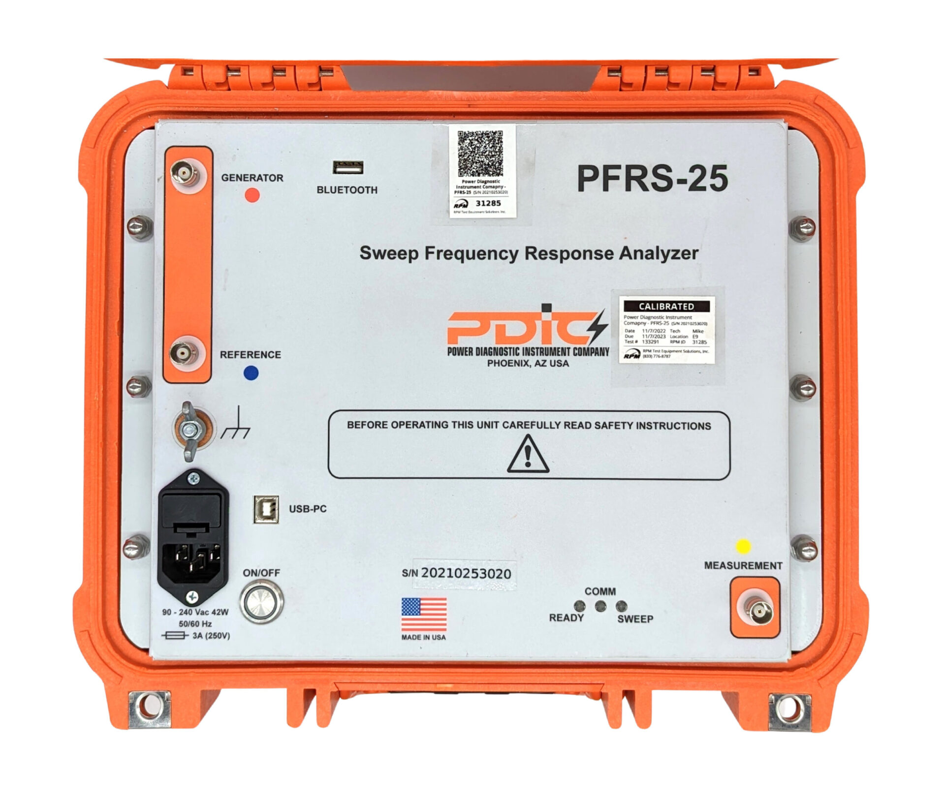 Power Diagnostic Instrument Company RPM Test Equipment Solutions Inc.