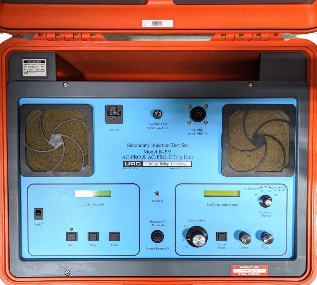Rpm Testing Controller URC Utility Relay Company B-292 - RPM Test Equipment Solutions Inc.
