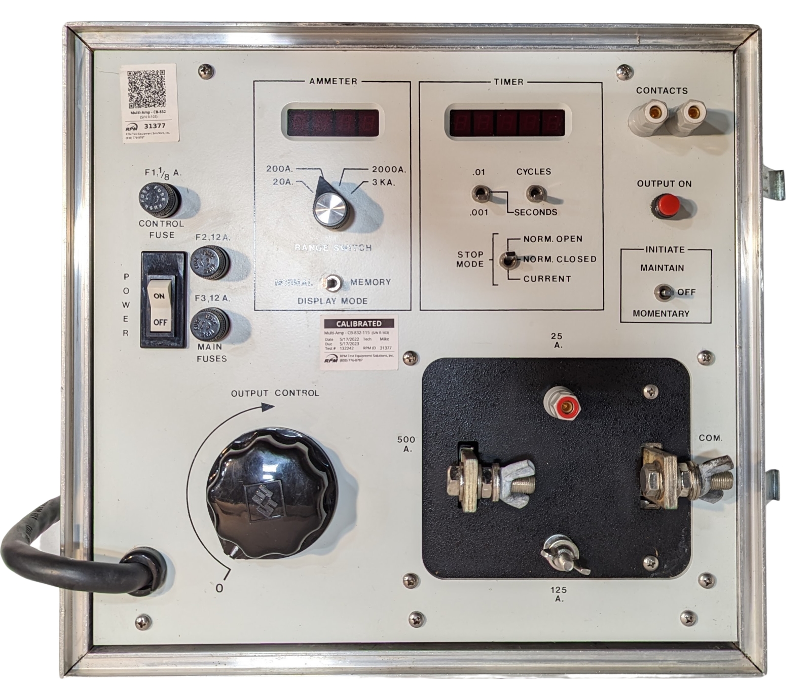 Megger (MultiAmp) CB832 RPM Test Equipment Solutions Inc.