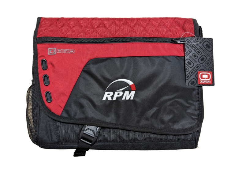 RPM Messenger Bag (Red-Black)